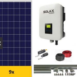 Kit Solar Residencial de conexión a red 3300W SOLAX
